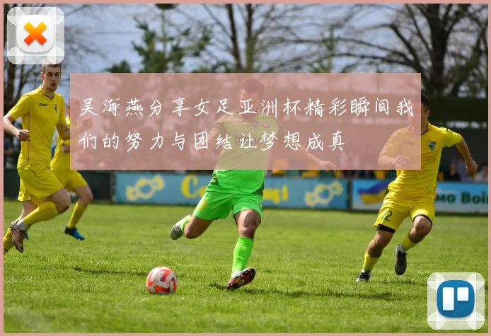 吴海燕分享女足亚洲杯精彩瞬间我们的努力与团结让梦想成真